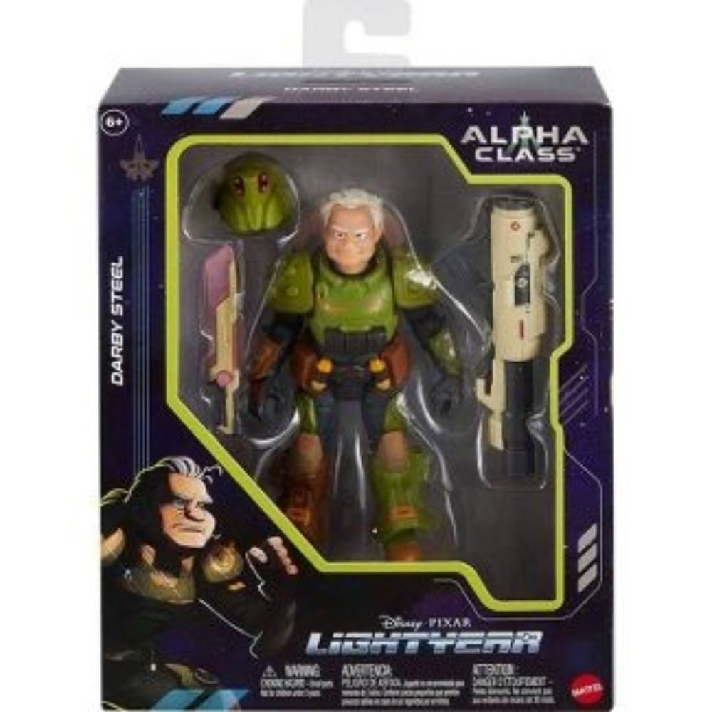 NEW ! Disney Pixar Lightyear Alpha Class Darby Steel Action Figure